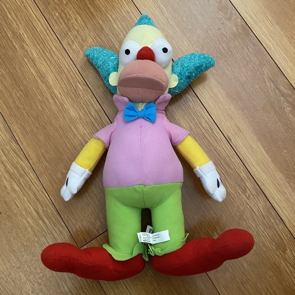 The Simpsons 15" Krusty Clown Plush Stuffed Toy Toy Factory